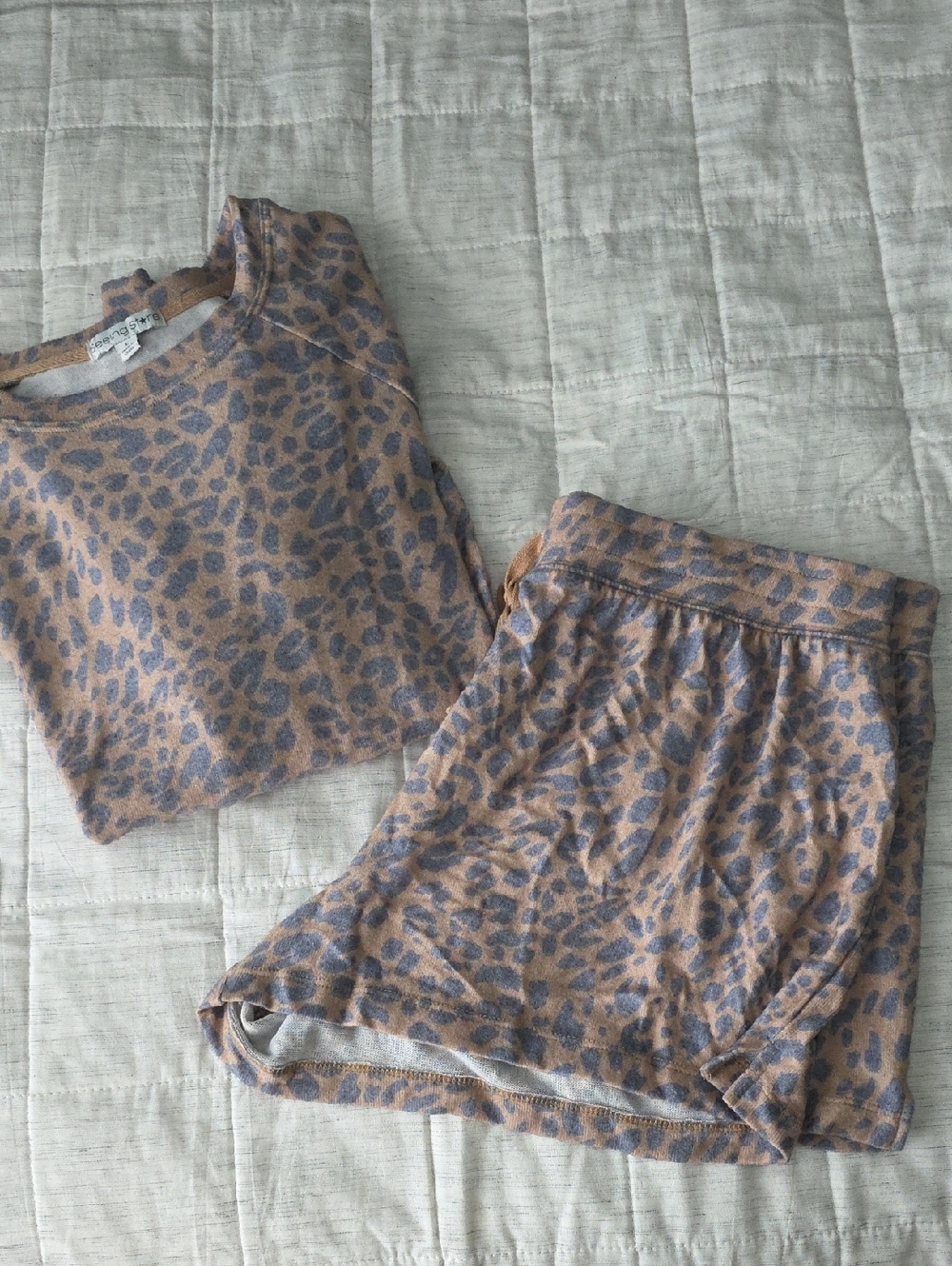 Seeinf Stars Leopard Print Two-Piece Set - Size L